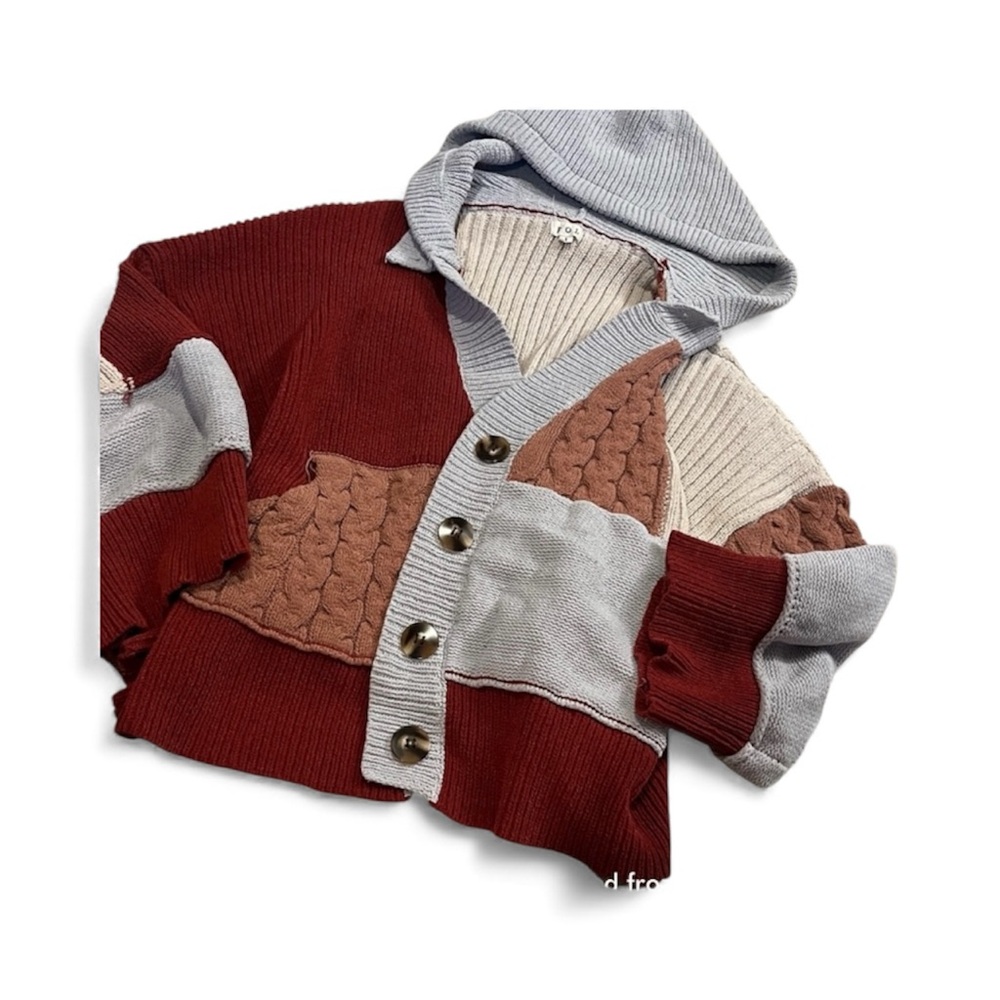 pol knit sweater cardigan L